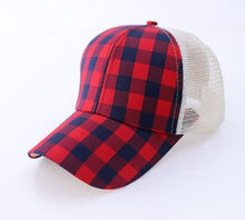Load image into Gallery viewer, Messy Bun Snapback Trucker Cap (colors available)