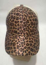 Load image into Gallery viewer, Messy Bun Snapback Trucker Cap (colors available)