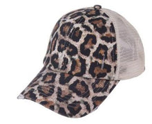 Load image into Gallery viewer, Messy Bun Snapback Trucker Cap (colors available)