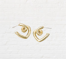 Load image into Gallery viewer, Heart Loop Earrings
