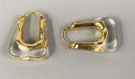 Lucite Huggie Earrings