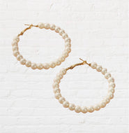 Pearl Hoop Earrings