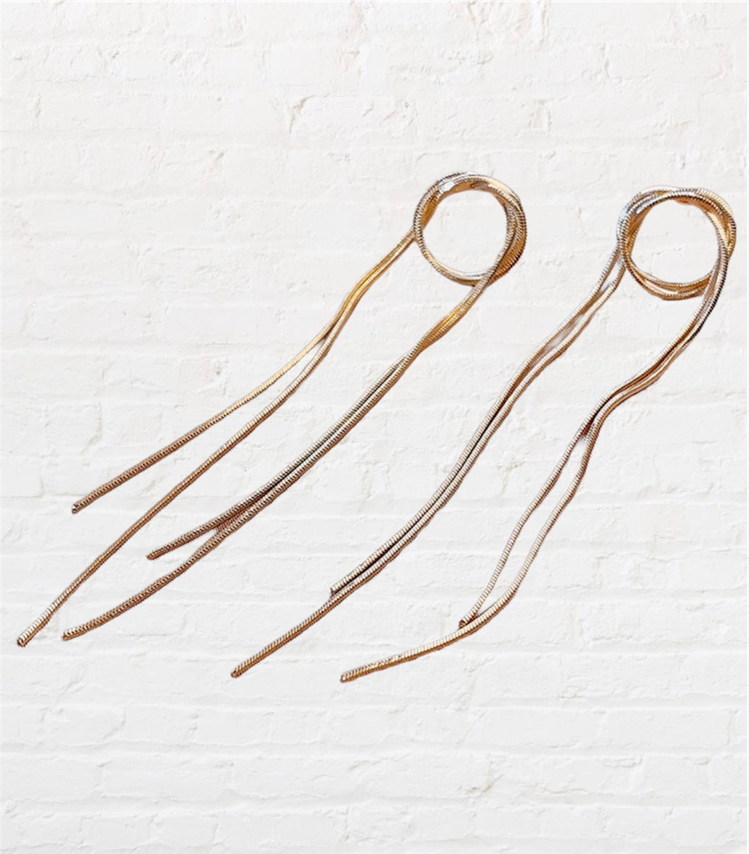 Tied-up Tassel Earrings