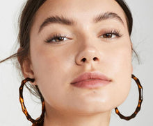 Load image into Gallery viewer, Amber Bamboo Earrings
