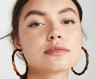 Amber Bamboo Earrings