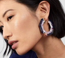 Load image into Gallery viewer, Polygon Hoop Earrings (colors available)
