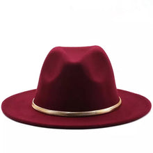 Load image into Gallery viewer, Golden Belt Fedora (colors available)
